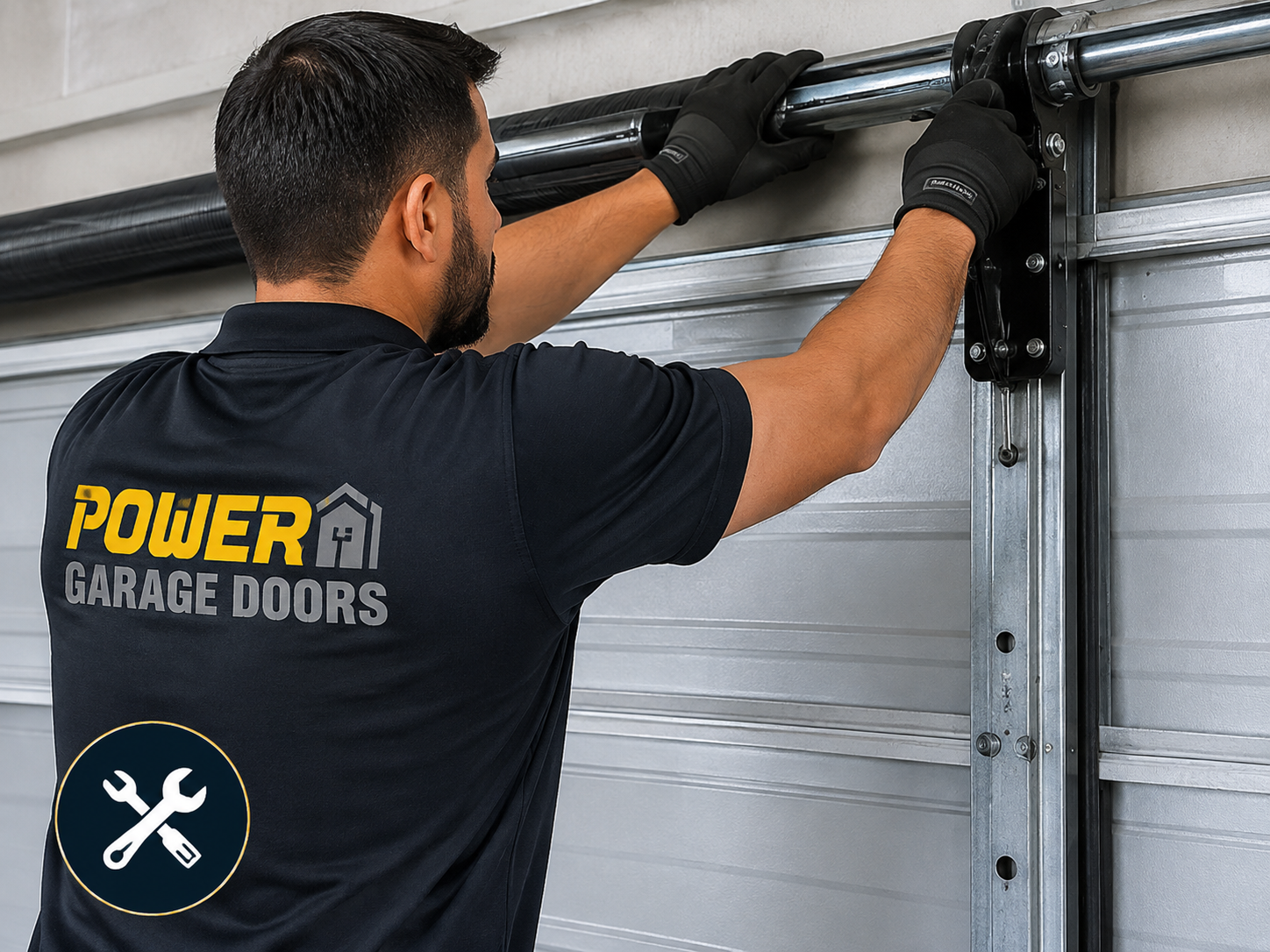 Commercial garage doors on warehouse
