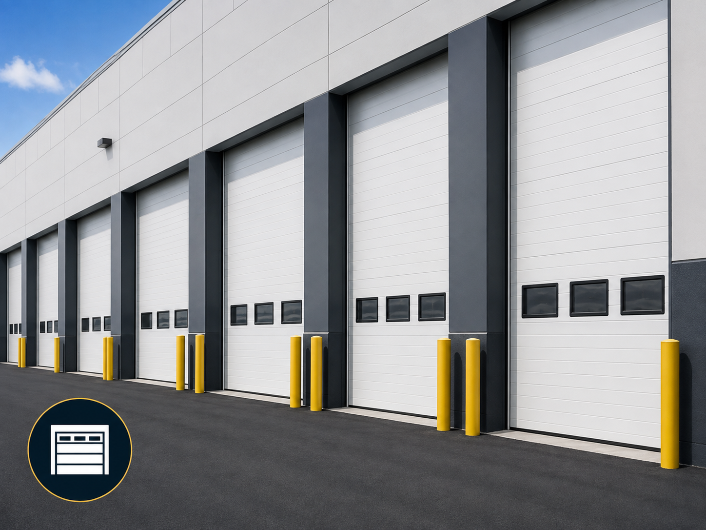 Residential garage door on Miami home